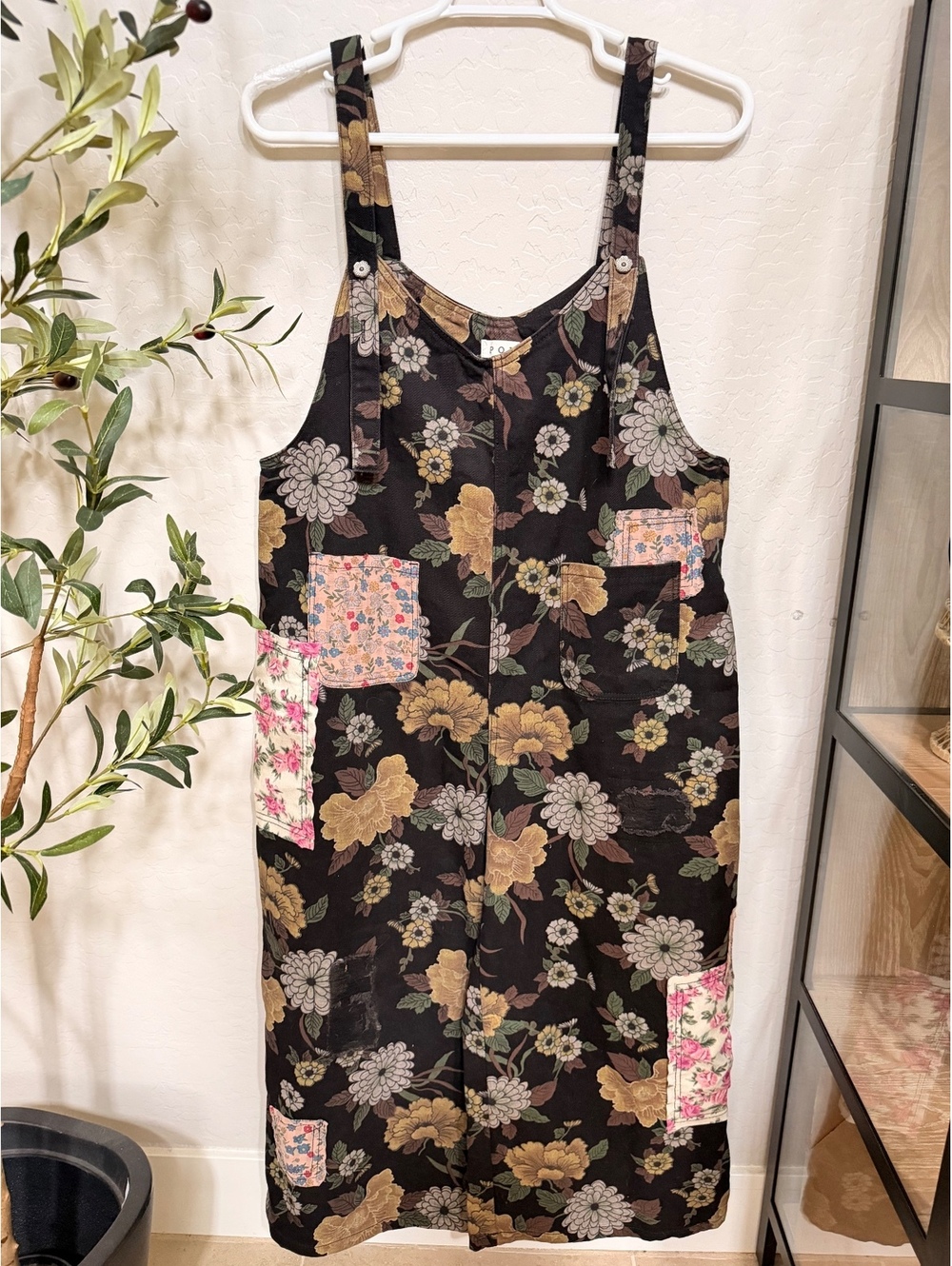 POL Patchwork Overalls - Picture 3 of 8